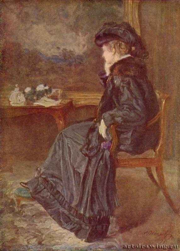 Портрет Анны-Элизабет Агнес, супруги художника. 1900 * - Portrait of Anna Elizabeth Agnes, wife of the artist. 1900 *
Холст, маслоРеализмГерманияДюссельдорф. Художественный музей